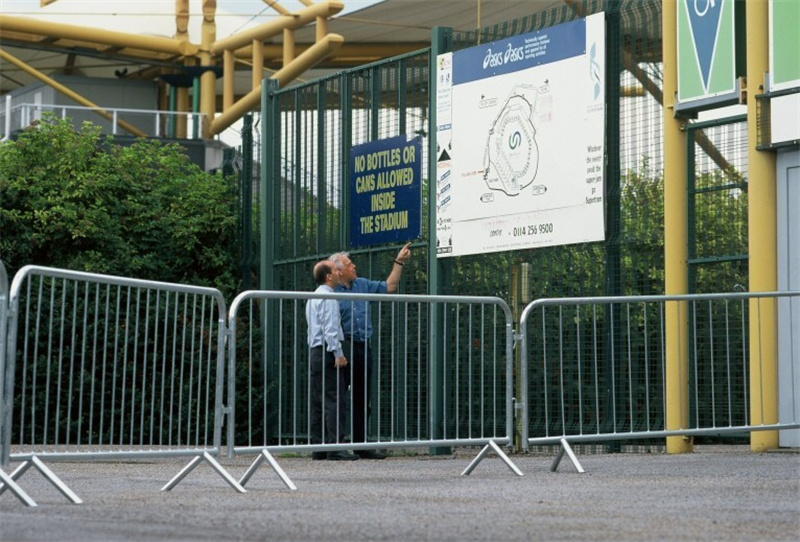 steel barricades