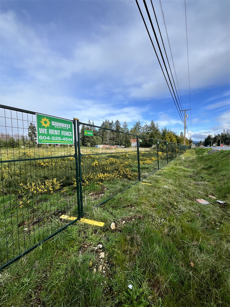 temporary construction fence