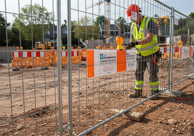 construction site perimeter fence