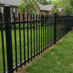 steel picket fence