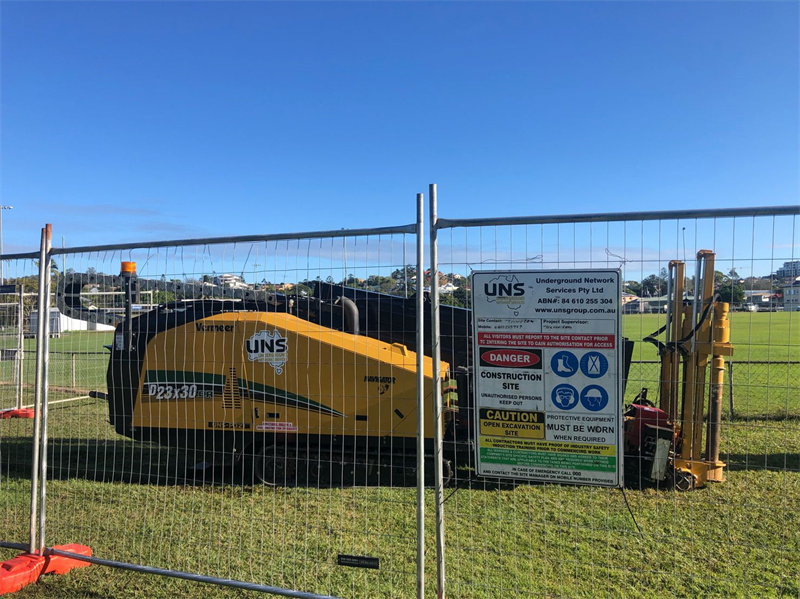 fence around construction site