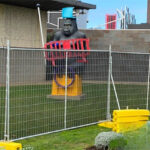portable temporary fence