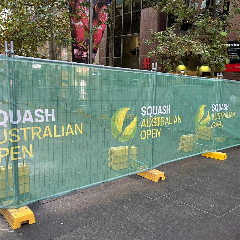 movable temporary fence
