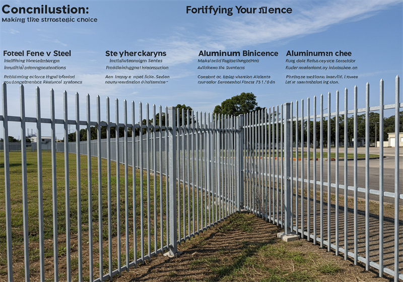 steel metal fence