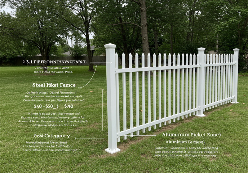 residential corrugated metal fence