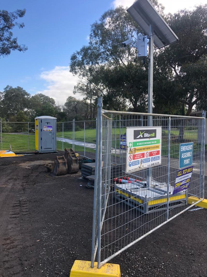 temporary fence for construction site