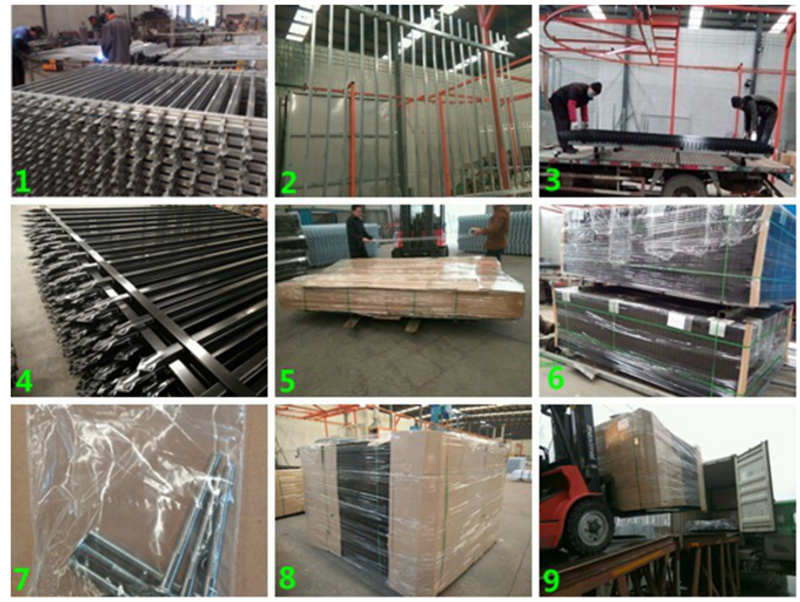 wrought iron fence panel