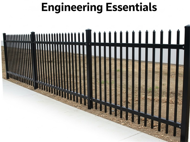 steel picket fence