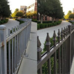 Show before-and-after images of campus fencing remodels blending security and aesthetics.