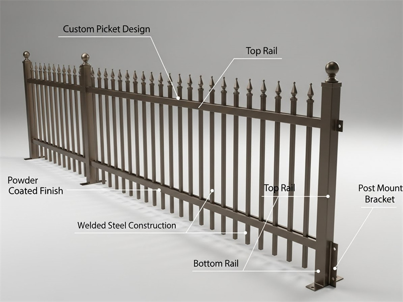 Custom Steel Fence Fabrication Process