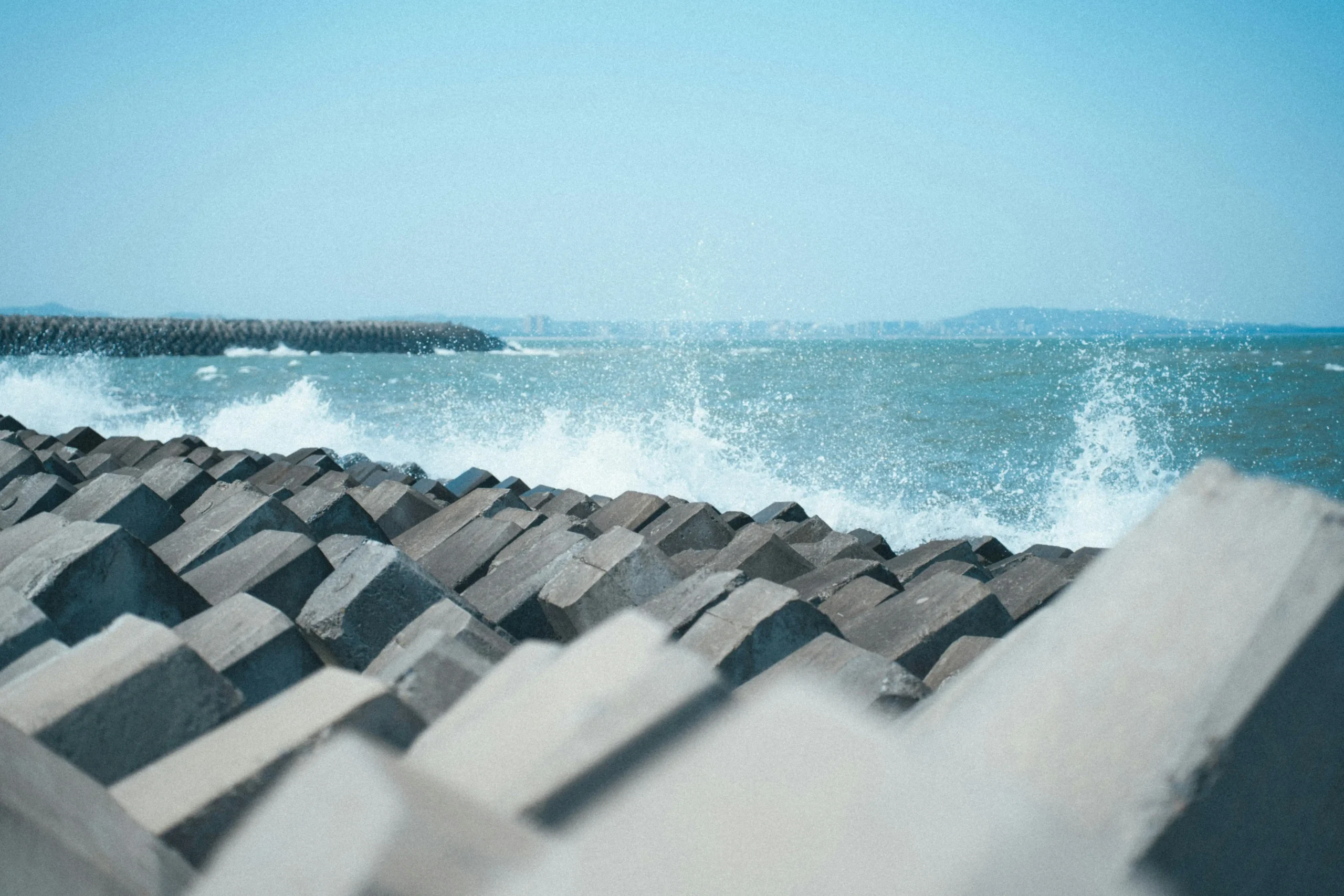 Hesco barrier HDG coating coastal site