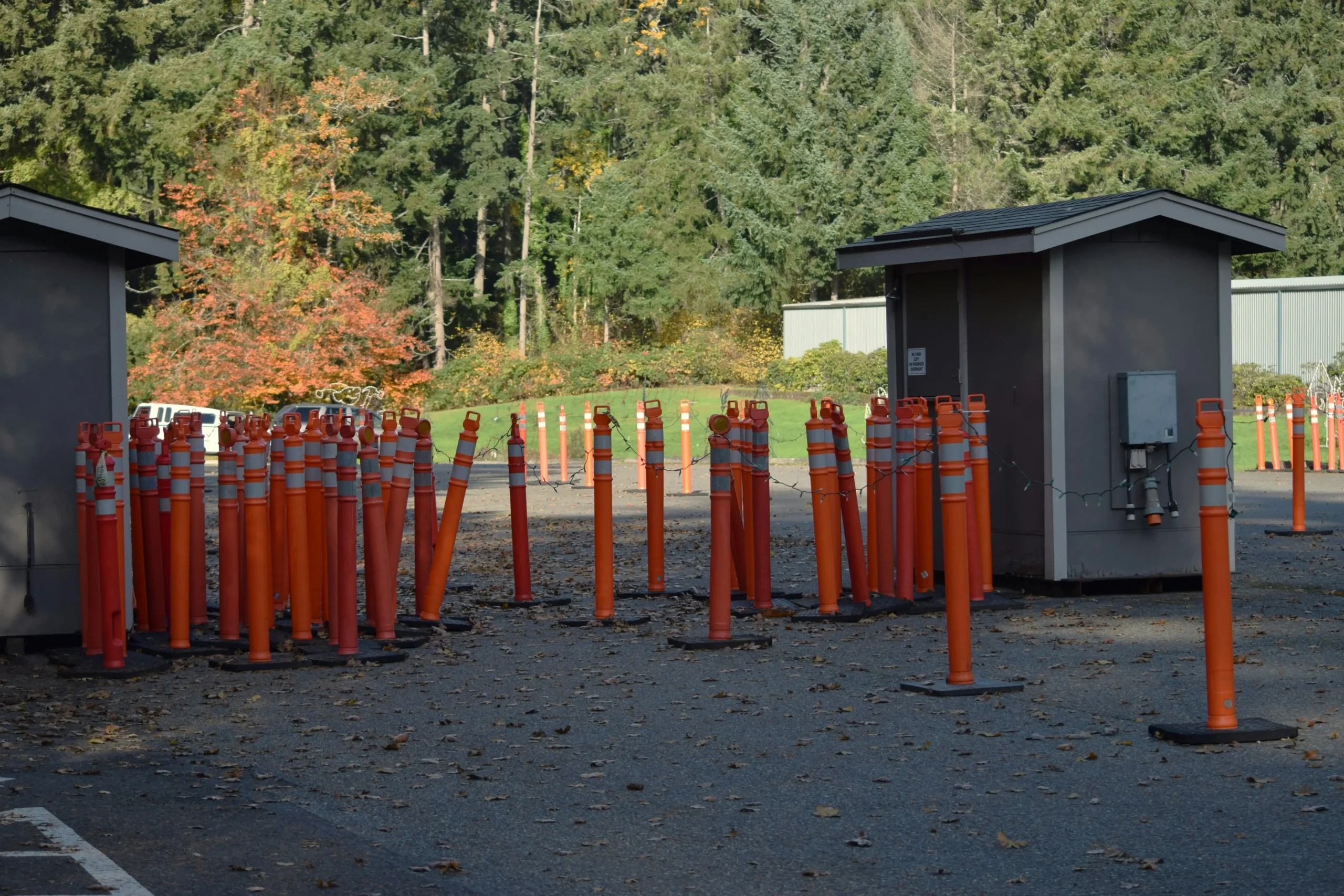 temporary fencing concrete and recycled plastic