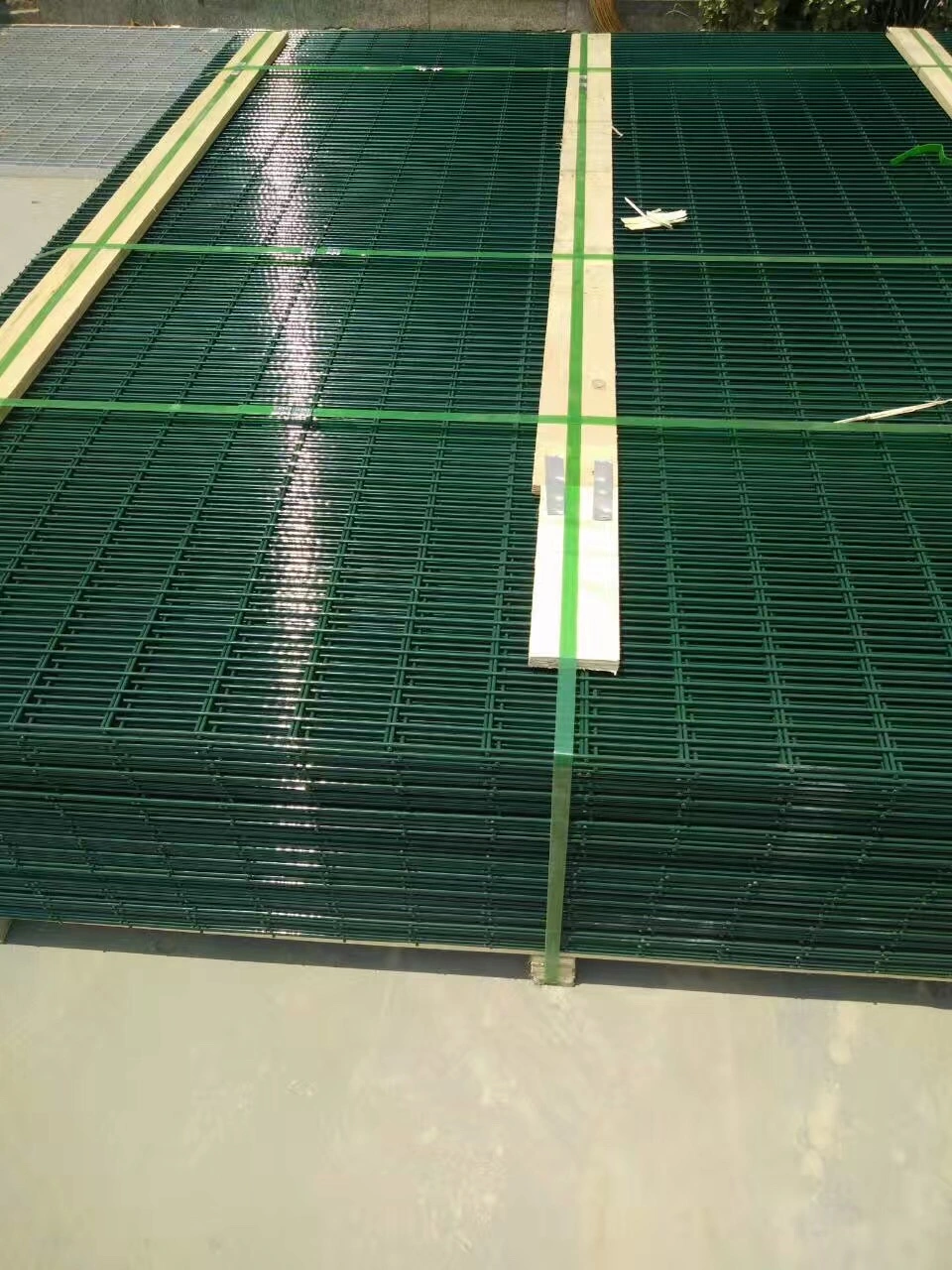 Factory-direct 358 security fence panels featuring durable green PVC coating. Anping Deban Metal Wire Mesh Products Co., Ltd supplies high-quality, anti-climb mesh fencing for global commercial and industrial perimeter applications.