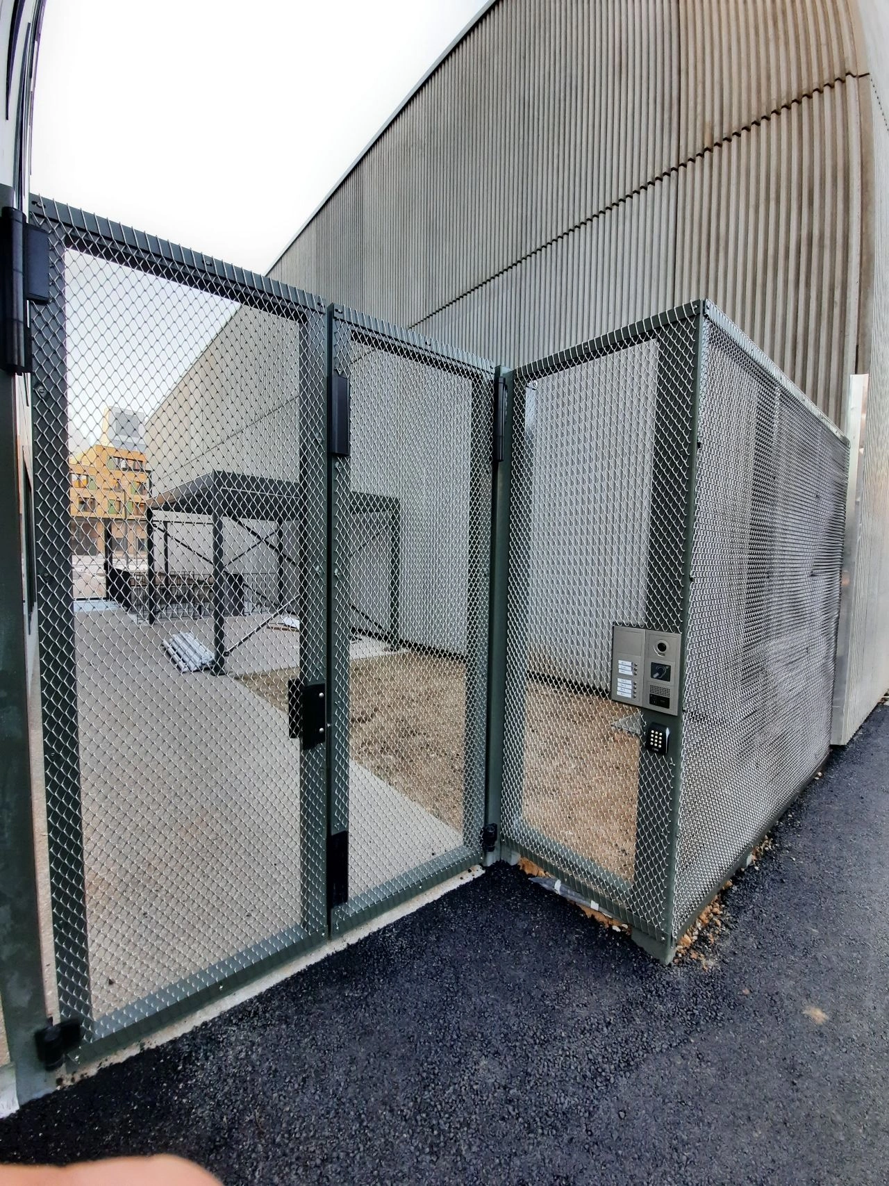 This image features a high-security wire mesh fence and gate installed by DB Fencing, providing robust perimeter protection for commercial properties. Designed to withstand harsh environments, this durable steel fencing solution ensures industrial-grade safety and access control.